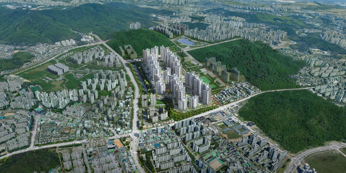 더샵 검단레이크파크 광역조감도