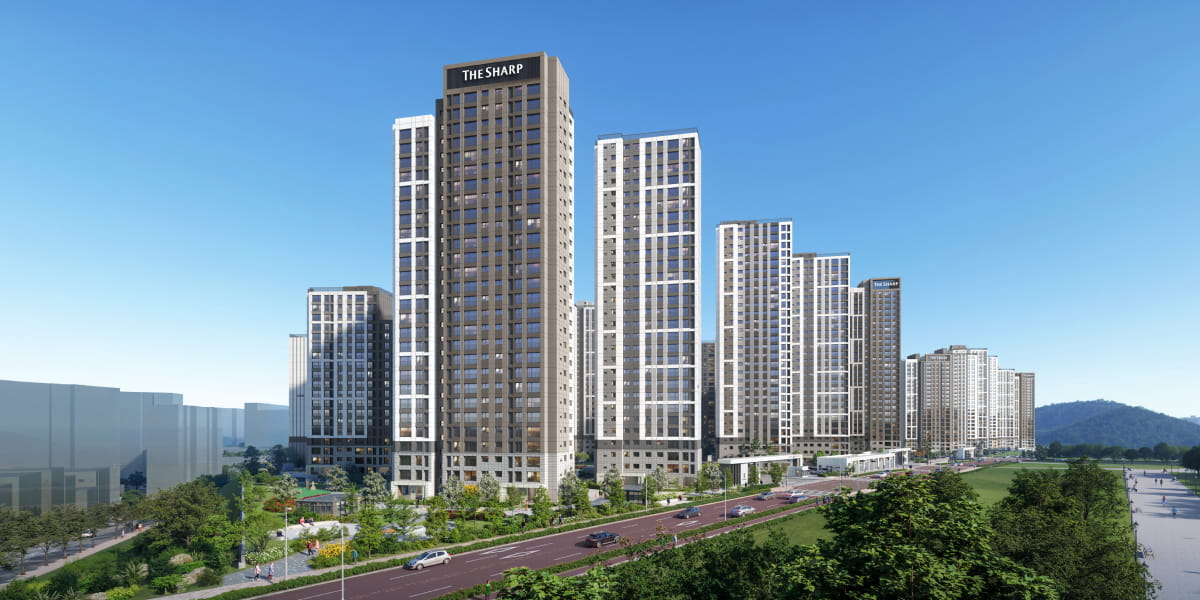 더샵 검단레이크파크 AB23블록 투시도